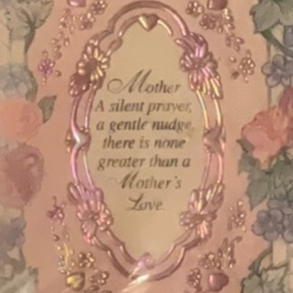Peaceful Family Products Other - 🟡Vintage Framed Touching Poem For Mother “Mint In Box” Light Blue NWT